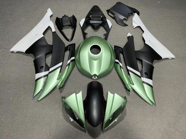 08-16 Negro Mate & Verde R6 Carenados Moto