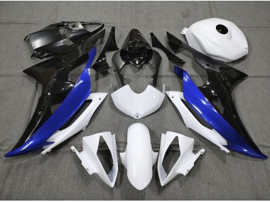08-16 Personalizado Azul Blanco & Negro R6 Carenados Moto