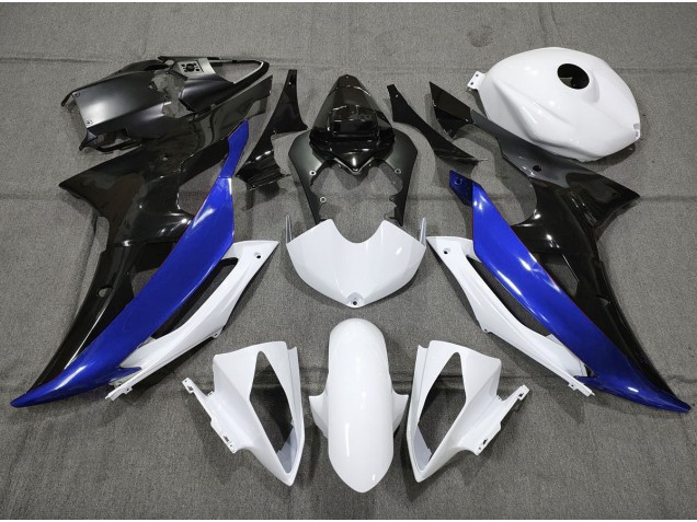 08-16 Personalizado Azul Blanco & Negro R6 Carenados Moto 08-16 Personalizado Azul Blanco & Negro R6 Carenados Moto