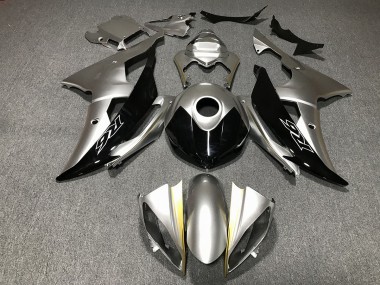 08-16 Plata & Negro Personalizado R6 Carenados Moto
