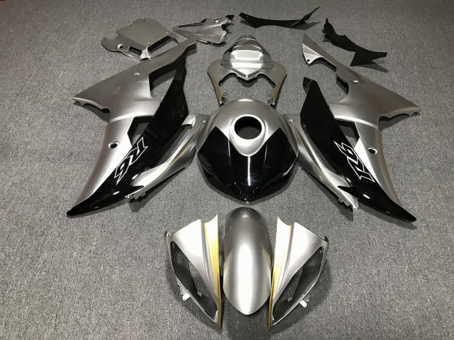 08-16 Plata & Negro Personalizado R6 Carenados Moto 08-16 Plata & Negro Personalizado R6 Carenados Moto