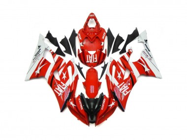 08-16 Rojo & Blanco Con Estrellas R6 Carenados Moto