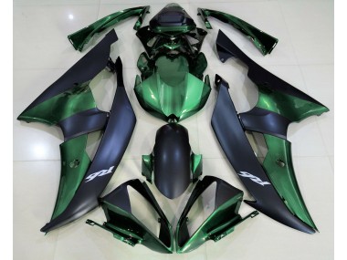 08-16 Verde Bosque & Negro Mate R6 Carenados Moto
