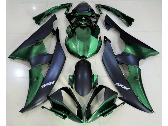 08-16 Verde Bosque & Negro Mate R6 Carenados Moto 08-16 Verde Bosque & Negro Mate R6 Carenados Moto