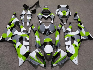08-16 Verde Claro Camuflaje Llanura R6 Carenados Moto