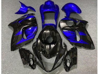 08-20 Negro Brillante & Azul Intenso GSXR 1300 Carenados Moto