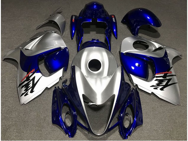 08-20 Plata Brillante & Azul GSXR 1300 Carenados Moto 08-20 Plata Brillante & Azul GSXR 1300 Carenados Moto