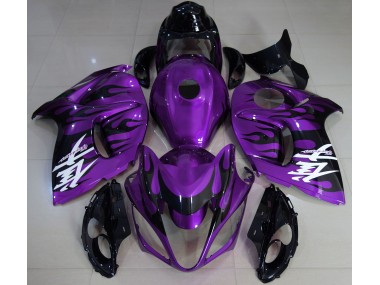 08-20 Púrpura Brillante & Negro GSXR 1300 Carenados Moto