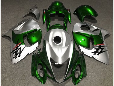 08-20 Verde Brillante & Plata GSXR 1300 Carenados Moto