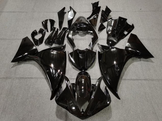 09-11 Negro Liso Brillante R1 Carenados Moto