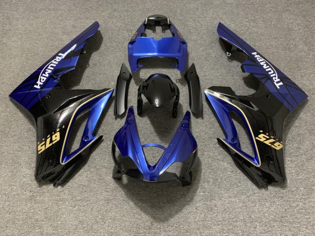 09-12 Azul Brillante & Negro Daytona 675 Carenados Moto 09-12 Azul Brillante & Negro Daytona 675 Carenados Moto
