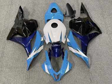 09-12 Azul Claro & Blanco CBR600RR Carenados Moto