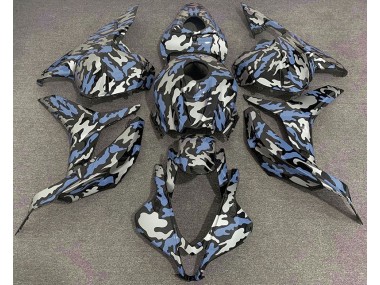 09-12 Azul & Plateado Camuflaje CBR600RR Carenados Moto