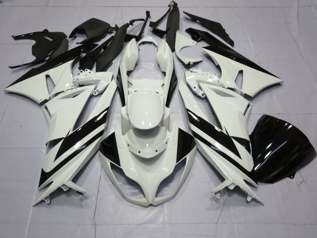 09-12 Blanco Especial Negro ZX6R Carenados Moto 09-12 Blanco Especial Negro ZX6R Carenados Moto