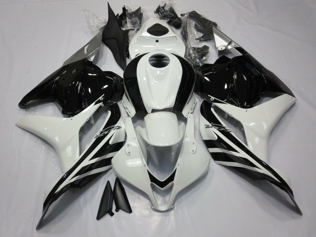 09-12 Blanco & Negro Brillante CBR600RR Carenados Moto 09-12 Blanco & Negro Brillante CBR600RR Carenados Moto