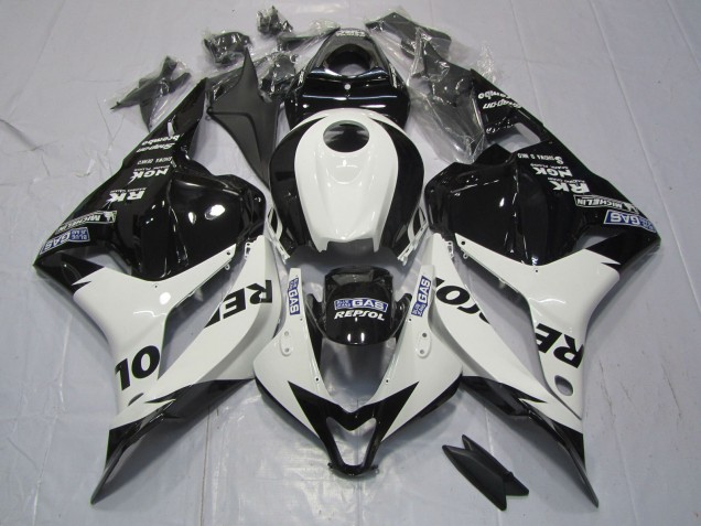 09-12 Blanco & Negro Repsol CBR600RR Carenados Moto 09-12 Blanco & Negro Repsol CBR600RR Carenados Moto