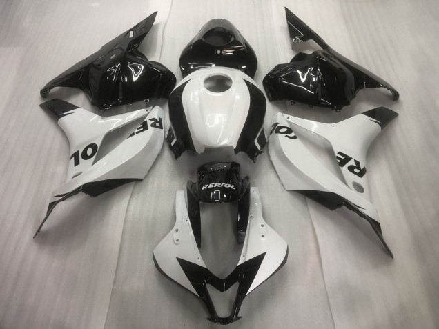 09-12 Blanco / Negro Repsol Liso CBR600RR Carenados Moto 09-12 Blanco / Negro Repsol Liso CBR600RR Carenados Moto