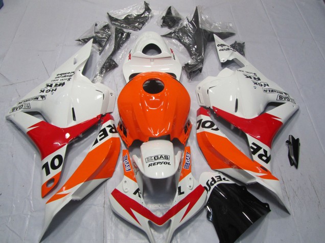 09-12 Blanco & Rojo Repsol CBR600RR Carenados Moto 09-12 Blanco & Rojo Repsol CBR600RR Carenados Moto