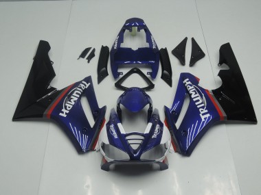 09-12 Brillo Azul & Rojo Daytona 675 Carenados Moto