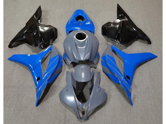 09-12 Doble Azul Sobre Gris CBR600RR Carenados Moto 09-12 Doble Azul Sobre Gris CBR600RR Carenados Moto