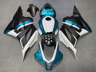 09-12 Estrella Negra Mate & Azul Claro CBR600RR Carenados Moto