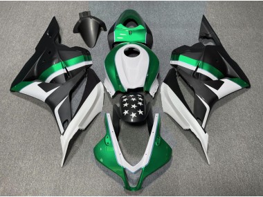 09-12 Estrella Negra Mate & Verde CBR600RR Carenados Moto