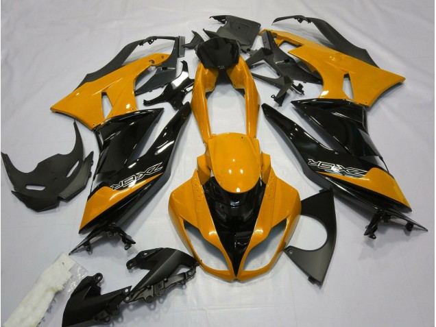 09-12 Naranja Brillante & Negro ZX6R Carenados Moto 09-12 Naranja Brillante & Negro ZX6R Carenados Moto