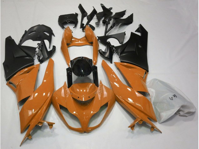 09-12 Naranja Brillante & Negro ZX6R Carenados Moto 09-12 Naranja Brillante & Negro ZX6R Carenados Moto