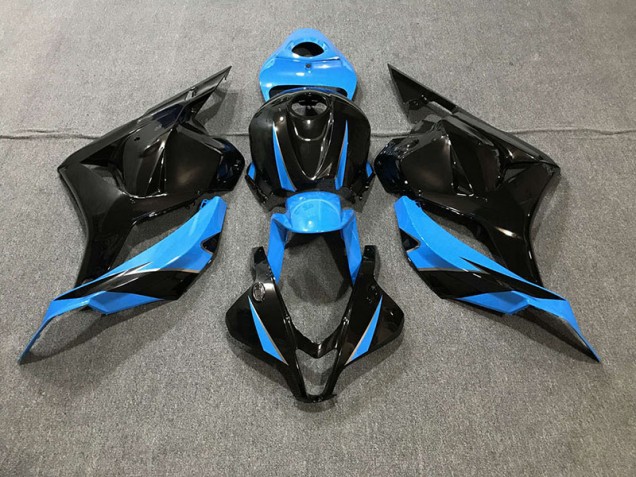 09-12 Negro Brillante & Azul Cielo CBR600RR Carenados Moto 09-12 Negro Brillante & Azul Cielo CBR600RR Carenados Moto