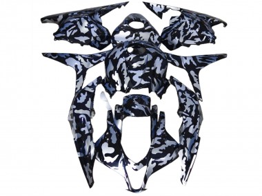 09-12 Nieve Plateada Camuflaje CBR600RR Carenados Moto