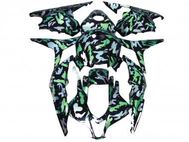 09-12 Nieve Verde Camuflaje CBR600RR Carenados Moto