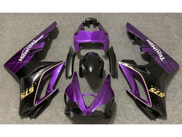 09-12 Púrpura Brillante & Negro Daytona 675 Carenados Moto 09-12 Púrpura Brillante & Negro Daytona 675 Carenados Moto
