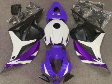 09-12 Púrpura Brillo Blanco & Violeta CBR600RR Carenados Moto