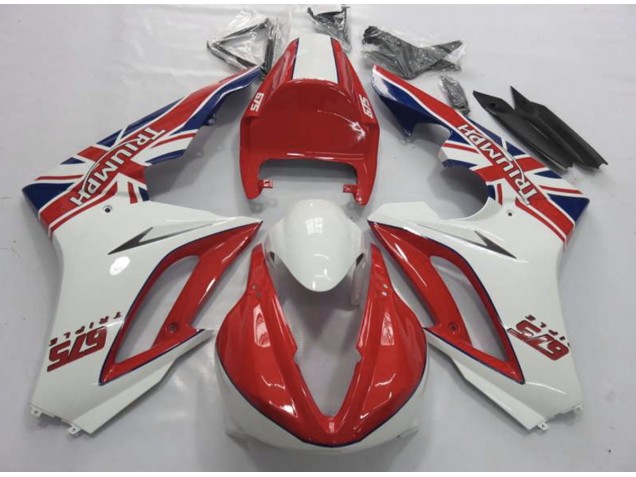09-12 Rojo & Blanco Daytona 675 Carenados Moto 09-12 Rojo & Blanco Daytona 675 Carenados Moto