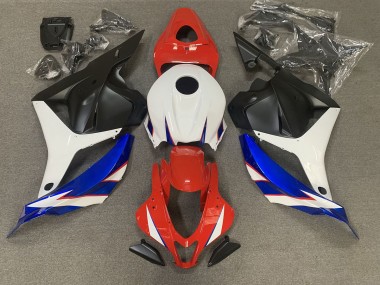 09-12 Rojo Brillante Azul & Blanco CBR600RR Carenados Moto
