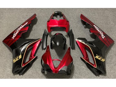 09-12 Rojo Brillante & Negro Daytona 675 Carenados Moto