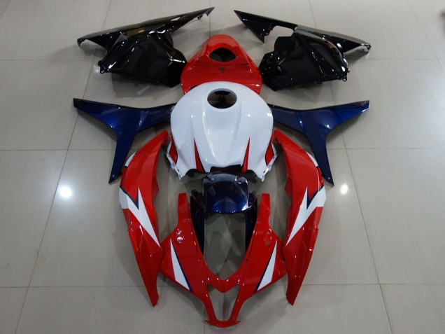 09-12 Rojo Brillo / Blanco CBR600RR Carenados Moto 09-12 Rojo Brillo / Blanco CBR600RR Carenados Moto
