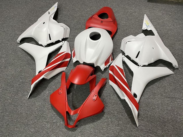 09-12 Rojo Mate / Blanco CBR600RR Carenados Moto 09-12 Rojo Mate / Blanco CBR600RR Carenados Moto