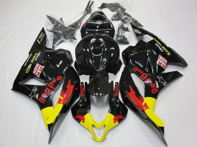 09-12 Rojo Toro Negro Brillante CBR600RR Carenados Moto 09-12 Rojo Toro Negro Brillante CBR600RR Carenados Moto