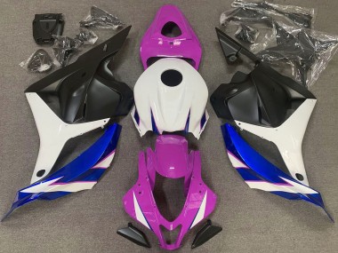09-12 Rosa Brillo Blanco & Azul CBR600RR Carenados Moto