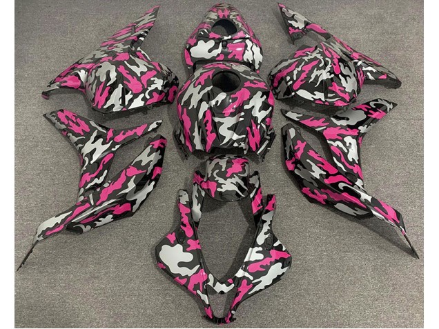 09-12 Rosa & Plata Camuflaje CBR600RR Carenados Moto 09-12 Rosa & Plata Camuflaje CBR600RR Carenados Moto