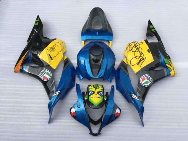 09-12 Tiburón Azul CBR600RR Carenados Moto 09-12 Tiburón Azul CBR600RR Carenados Moto