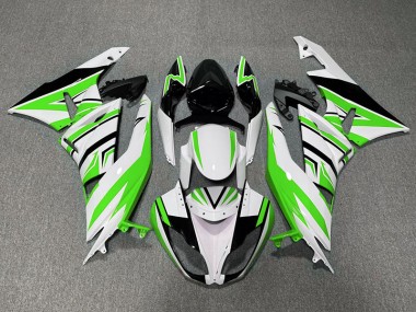 09-12 Verde Blanco & Negro Zag ZX6R Carenados Moto