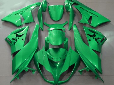 09-12 Verde Brillante & Logotipos Personalizados ZX6R Carenados Moto