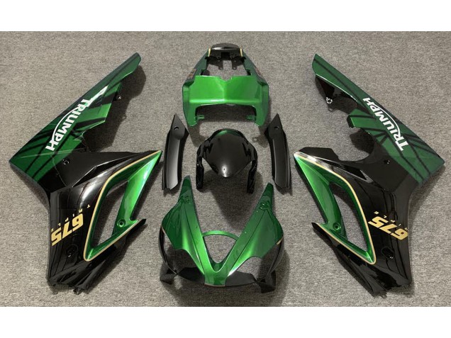 09-12 Verde Brillante & Negro Daytona 675 Carenados Moto 09-12 Verde Brillante & Negro Daytona 675 Carenados Moto