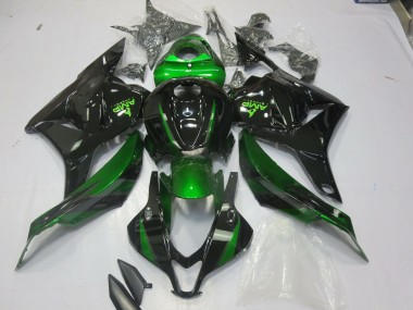 09-12 Verde Especial Negro Brillo CBR600RR Carenados Moto