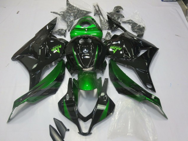 09-12 Verde Especial Negro Brillo CBR600RR Carenados Moto 09-12 Verde Especial Negro Brillo CBR600RR Carenados Moto