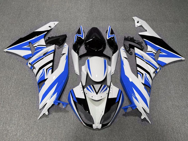 09-12 Zag Azul Blanco & Negro ZX6R Carenados Moto 09-12 Zag Azul Blanco & Negro ZX6R Carenados Moto