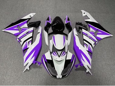 09-12 Zag Morado Blanco & Negro ZX6R Carenados Moto