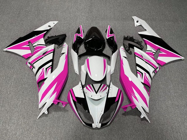09-12 Zag Rosa Blanco & Negro ZX6R Carenados Moto 09-12 Zag Rosa Blanco & Negro ZX6R Carenados Moto